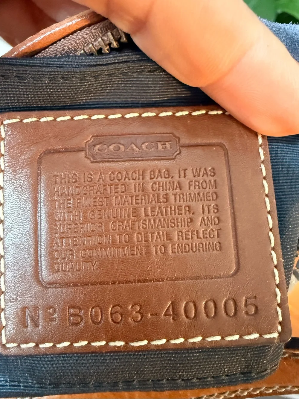 Coach Denim Patchwork Demi Shoulder Bag Purse RARE